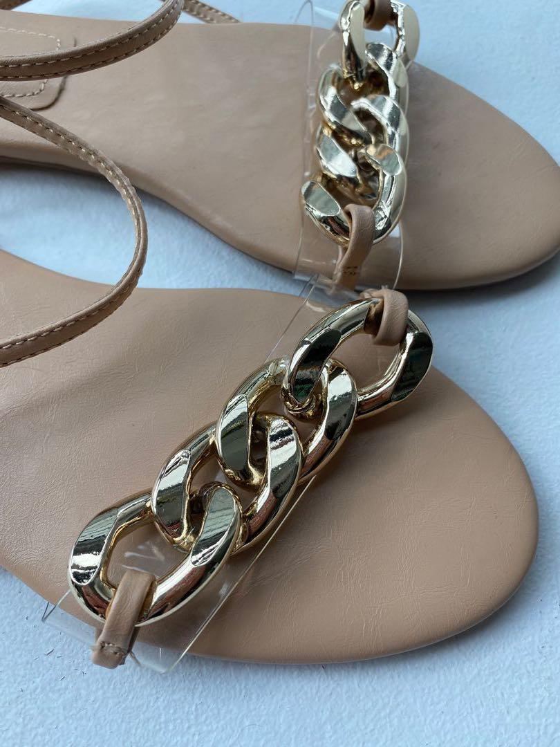 Chain sandals zara outlet