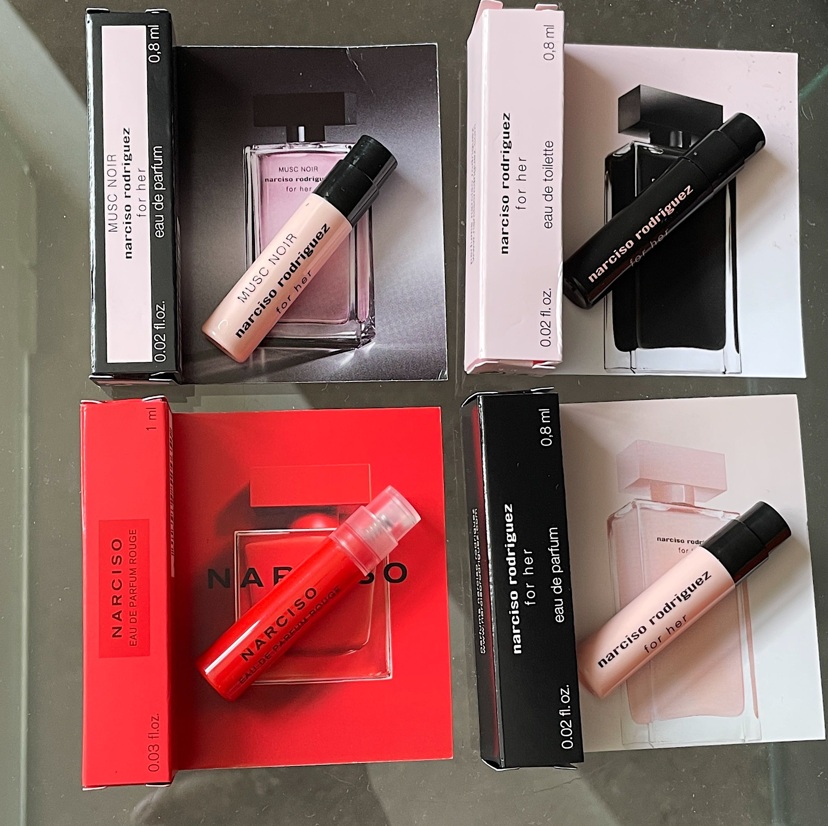 100 ORIGINAL NARCISO RODRIGUEZ MINI MISTS FOR HER MUSC NOIR