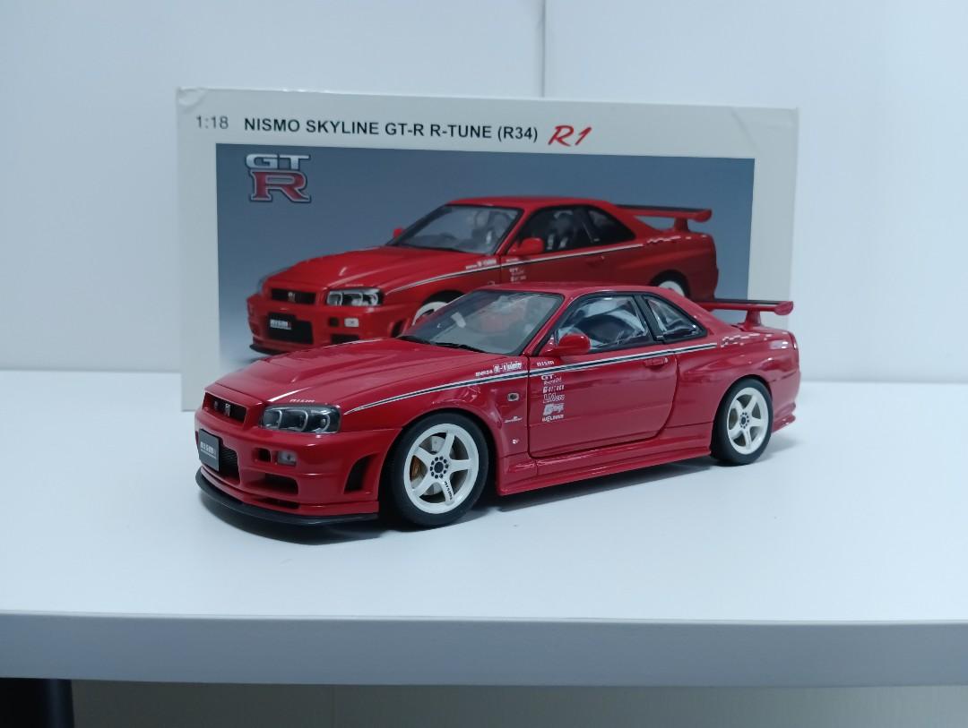 Sold 1 18 Autoart Nissan Skyline R34 R Tune 興趣及遊戲 玩具 遊戲類 Carousell