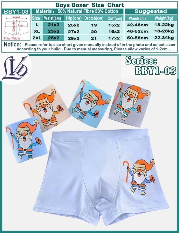2 12yrs Boys Underwear 4pcs Set Panties Kids Boxer Shorts Briefs