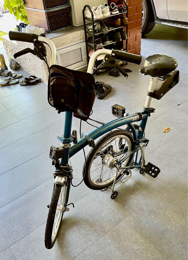 3Sixty 6 Speed M Handlebar Wide Gear Ratio Folding Bicycle Blue