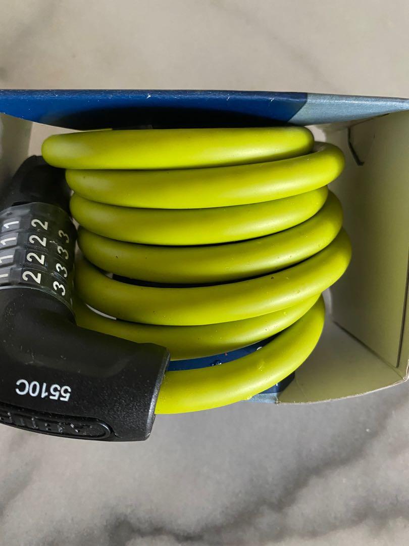 Abus Numero Coil 5510C Cable Lock Sports Equipment Bicycles Parts Bicycles on Carousell