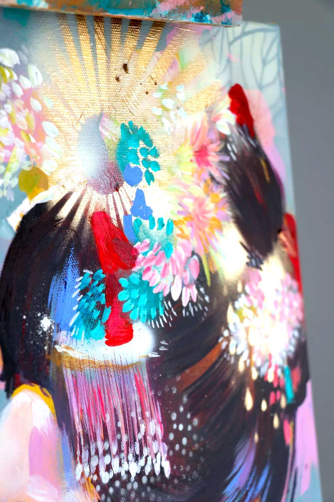 Acrylic Oil Painting Japanese Oriental Geisha Canvas Wall Art Painting