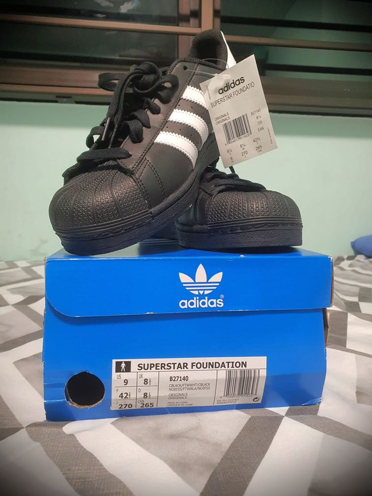 adidas originals superstar black shoes