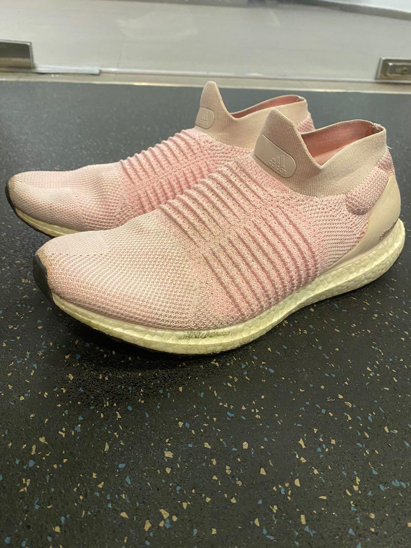 Adidas ultraboost laceless pink new arrivals