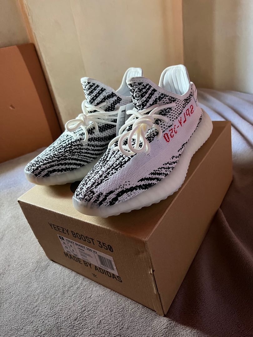Yeezy zebra hotsell size 6.5