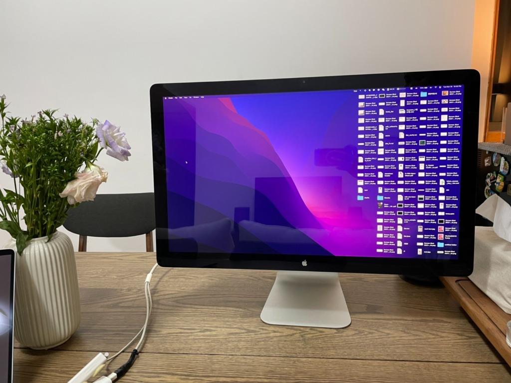 大型モニター Apple Thunderbolt Display 27イン Macデスクトップ
