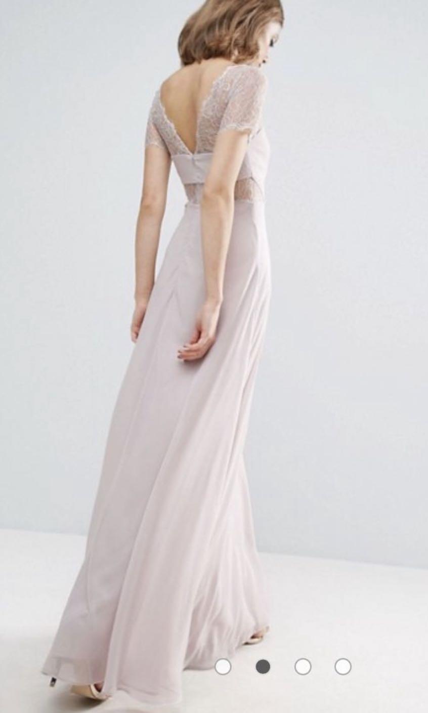 Asos lace insert panelled maxi dress best sale