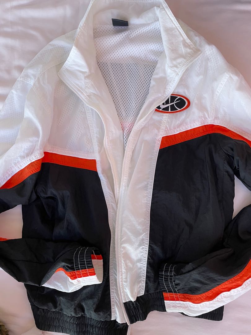 Orange and white nike jacket cheap