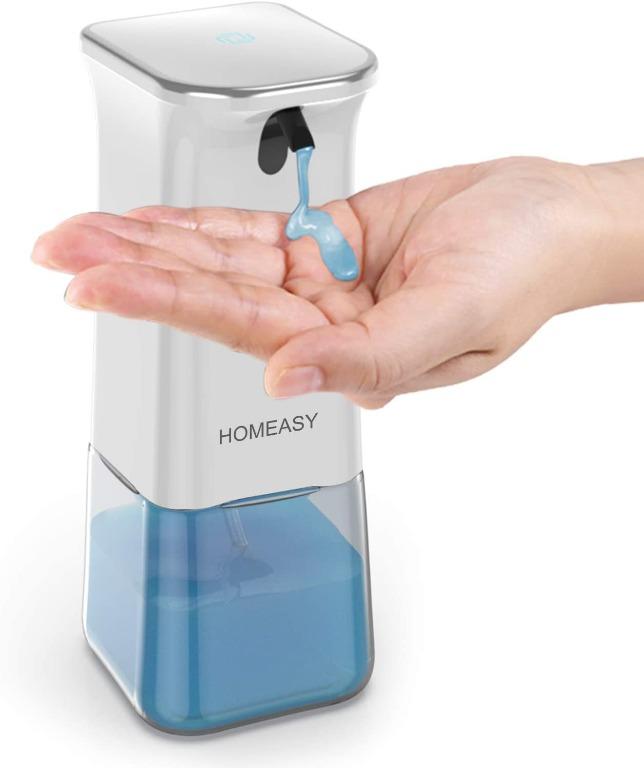 homeasy Automatic Soap Dispenser 280ml Foam Soap Dispenser Wall Mounted Hands-free More Hygienic 2 Adjustable Foam Volume for Bathroom and Kitchen 