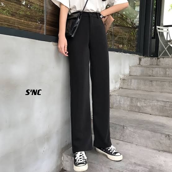 Black Square Pants for Women, Women's Fashion, Bottoms, Other Bottoms on  Carousell