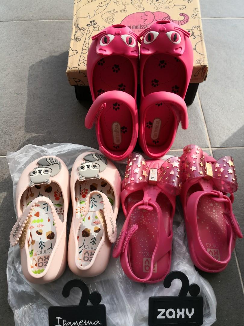 Brand new mini Melissa and Zaxy Jelly shoes US 9 for toddler children girl