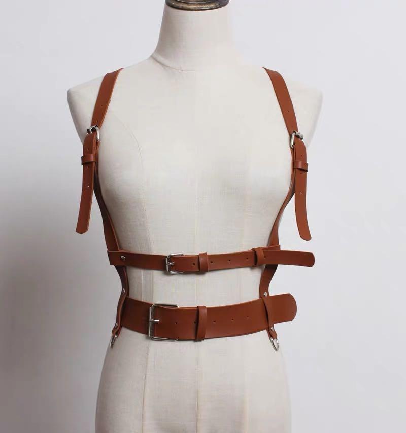 leather suspender belt