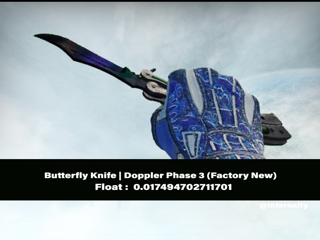 Butterfly Knife Doppler Phase 3 FN CSGO SKINS KNIVES, Video Gaming