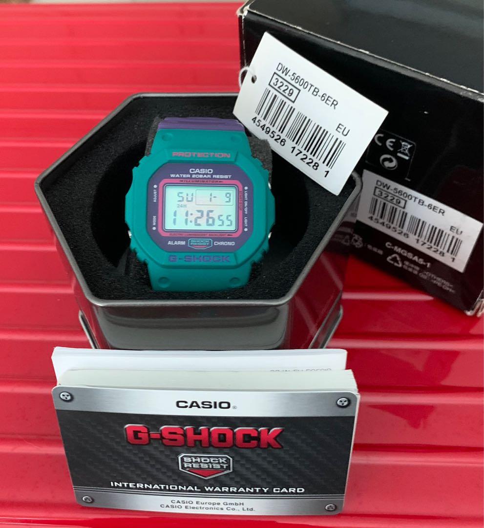 Casio G Shock DW 5600TB 6 1983 Throwback Series