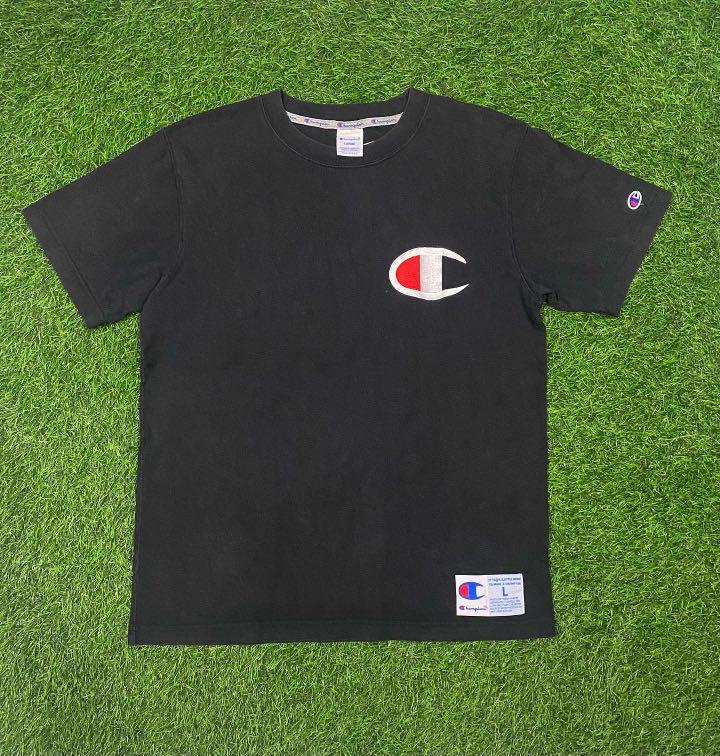 Champion big cheap logo shirt