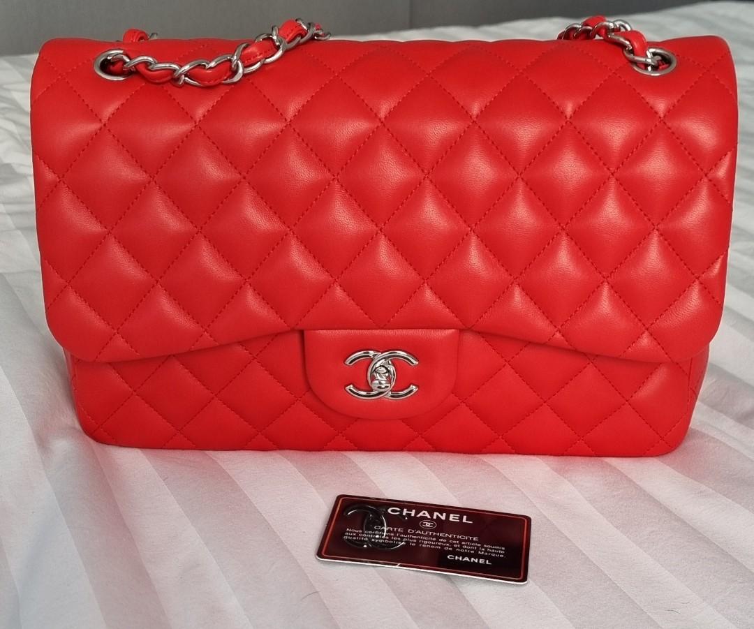 Chanel Classic Flap Jumbo Red