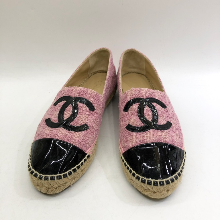 Chanel espadrilles Pink Tweed ref.262142 - Joli Closet