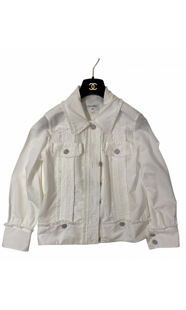 chanel white jacket