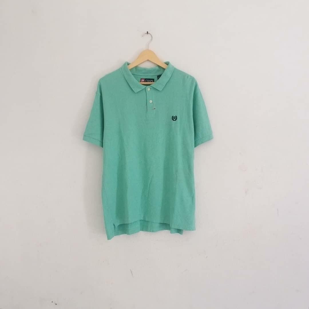 Chaps Polo Shirt, Fesyen Pria, Pakaian 