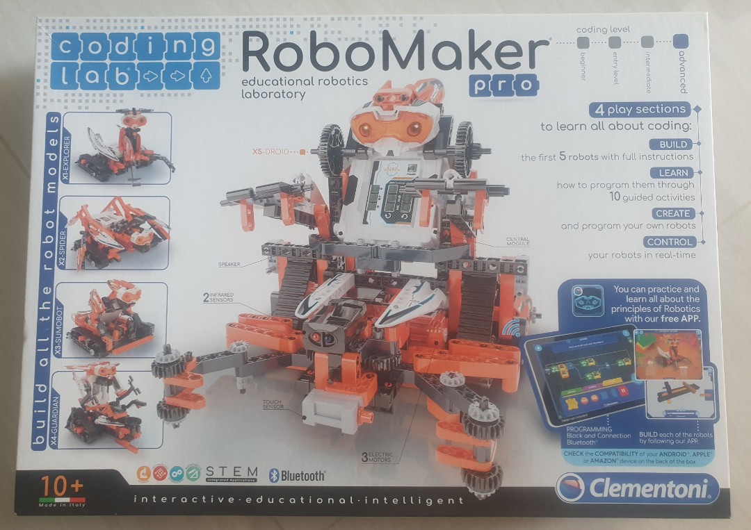 Clementoni Coding Lab RoboMaker Pro STEM Hobbies Toys Toys