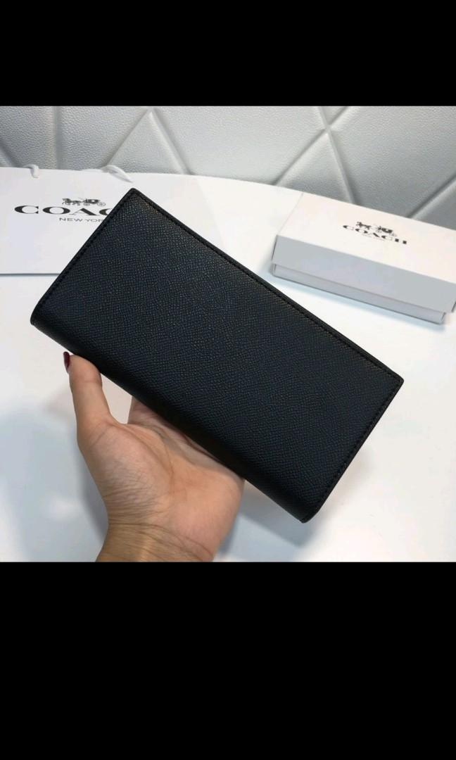Coach Men s Black Long Wallet Men s Fashion Watches