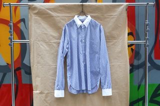 Comme des Garçons Homme 藍色格子襯衫 AD2012629386025498901112