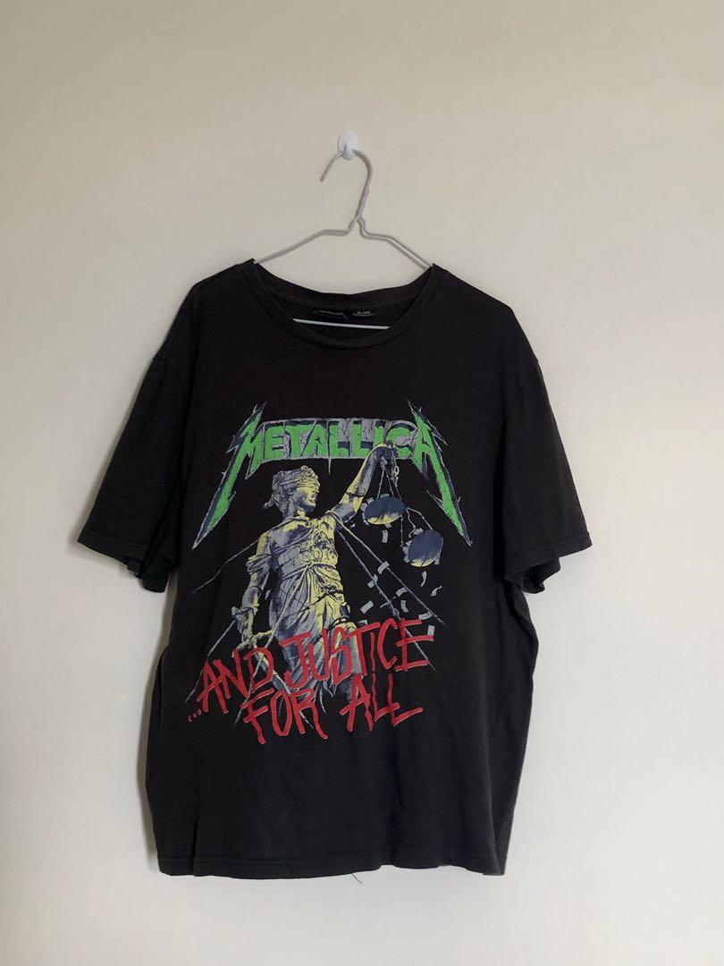 Metallica t deals shirt cotton on