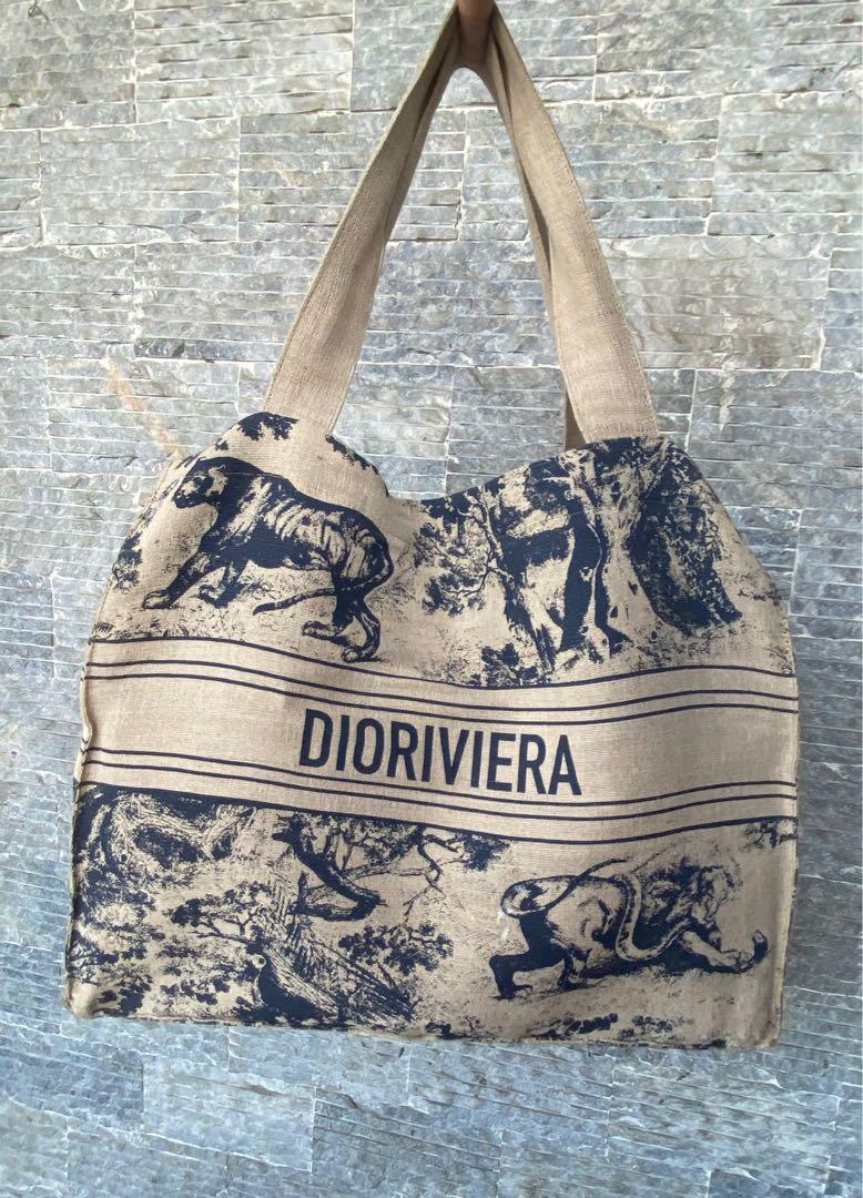 Dior Tote Bag Linen off-white 25cm×22cm×10cm vip gift