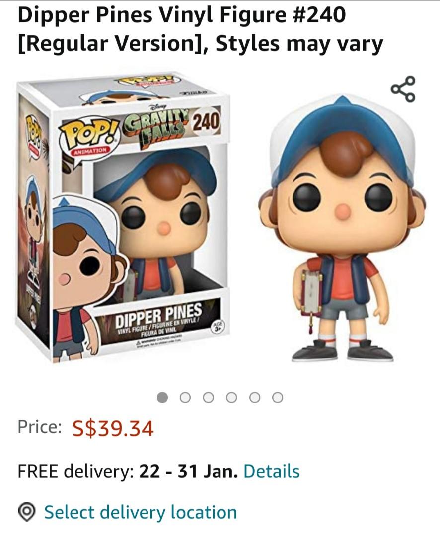 Dipper Pines Funkpo Pop, Hobbies & Toys, Toys & Games on Carousell
