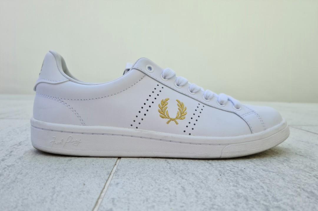 Fred Perry B721 Leather White Men s Fashion Footwear Sneakers