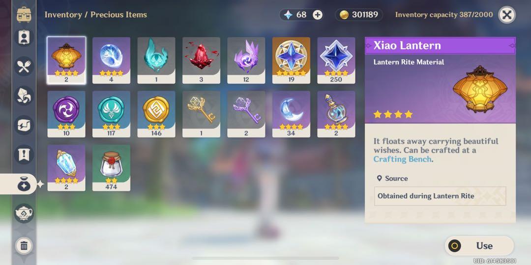 Genshin Impact AR45 (Category: Others) located in Taguig. Submitted by padaba (Listing ID 1136296314, Image 1). Description: Selling my sister's extra account because She barely play this game, she already have a job. Genshin C1 Jean Lots of quest left Fragile Resin 34 pa Inazuma not yet complete Price is negotiable. PM for more details MOP: GCash.