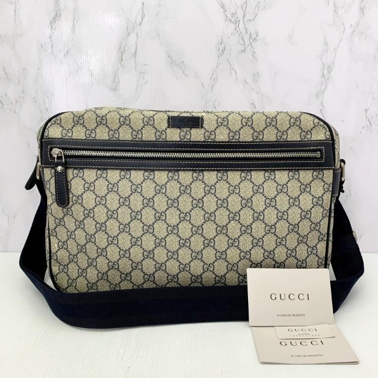 GUCCI 211107 GG ZIP MESSENGER BAG 217026185