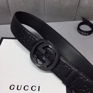 GUCCI men's belt with tag and box invoice