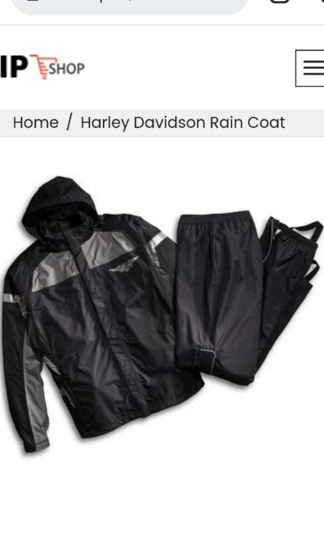 Harley Davidson Rain Gear, Motorcycles, Motorcycle Apparel on Carousell