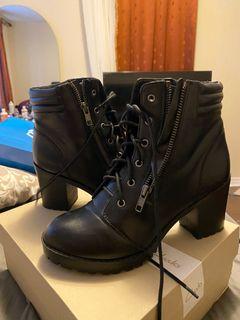 Heeled combat Boots