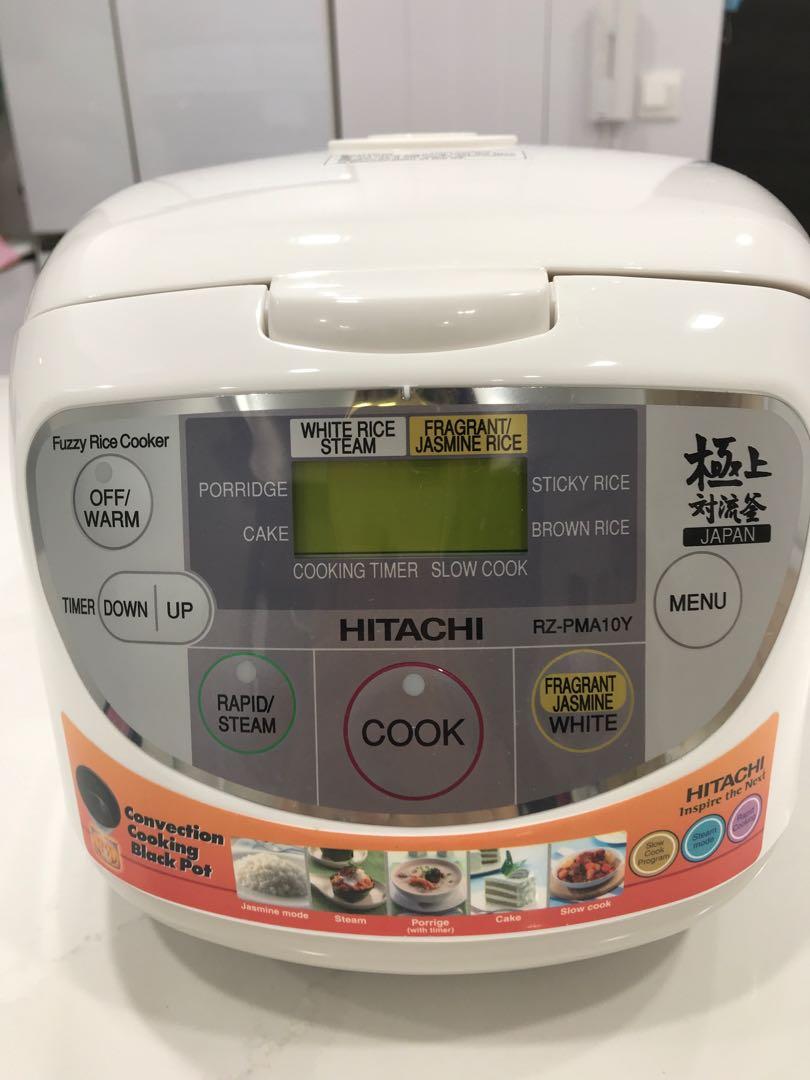Hitachi RZPMA10Y rice cooker, Furniture & Home Living, Kitchenware