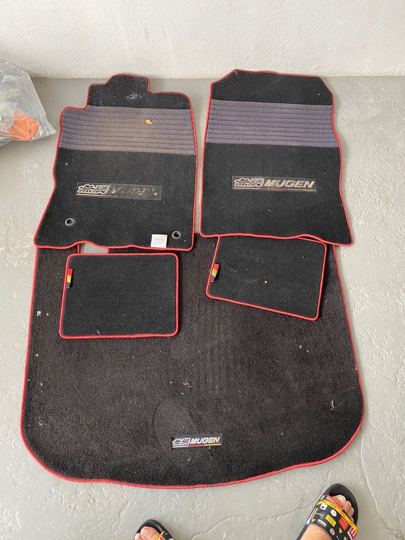 Honda CRZ CRZ Mugen Floor Mat Carpet Red, Auto Accessories on Carousell