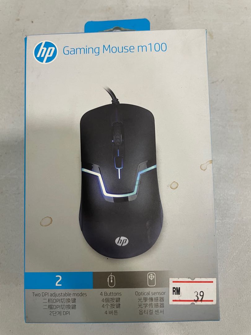 HP Gaming Mouse M100, Computers & Tech, Parts & Accessories, Mouse