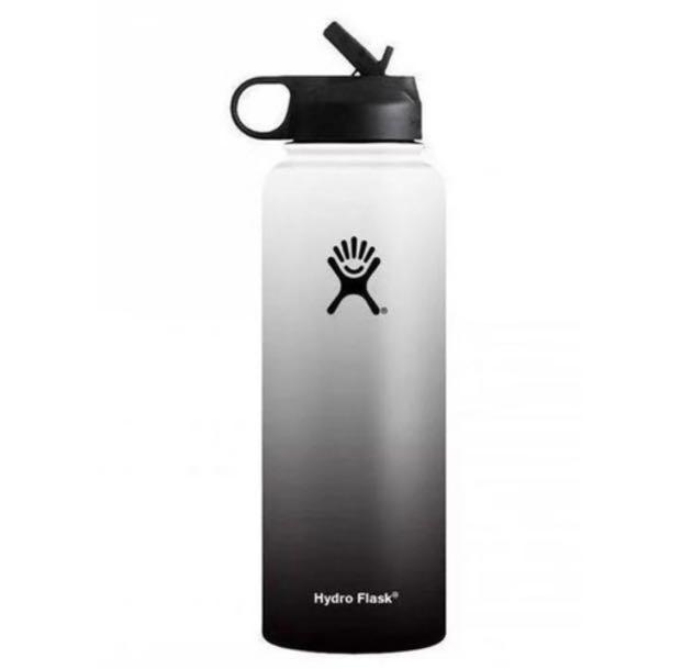 Ombre black and white hydro sale flask