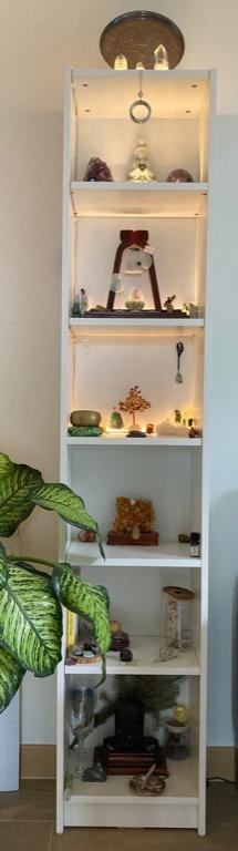 IKEA BILLY Bookcase white with optional DIY LED light straps