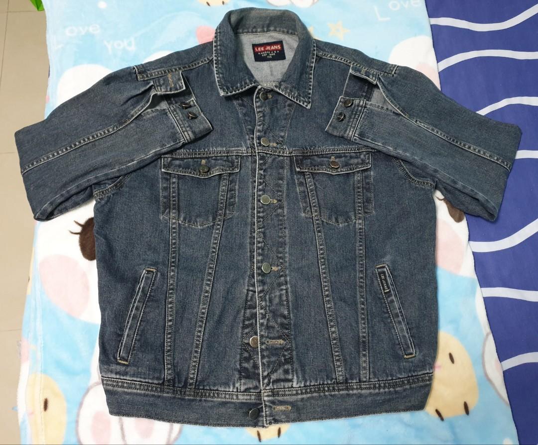 Mens black hot sale denim jacket sale