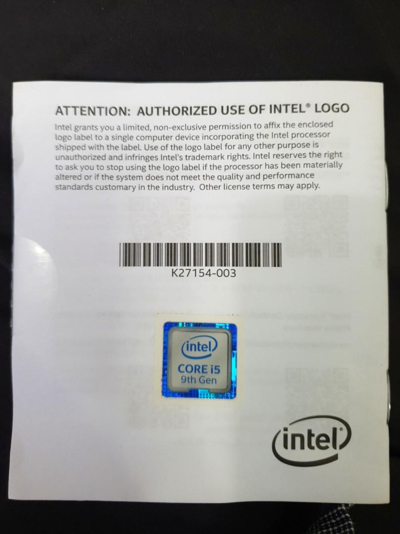 Intel Core I5 9th Gen 9600k 6c6t Cpu Computers And Tech Parts And Accessories Computer Parts On 3811