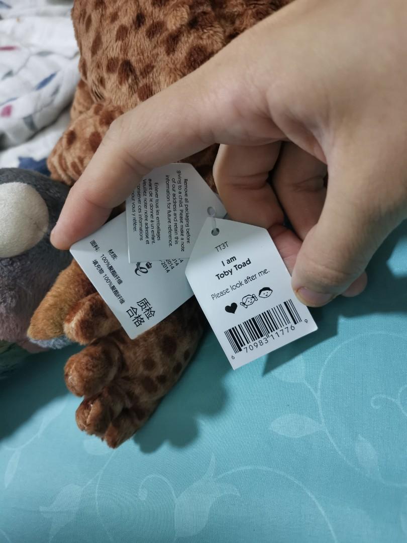 Jellycat Toby Toad Hobbies Toys Toys Games on Carousell