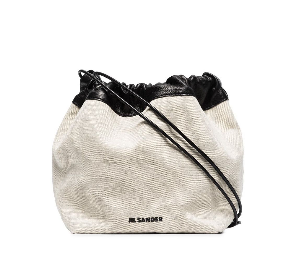 Jil sander Small drawstring crossbody bag, 名牌, 手袋及銀包- Carousell