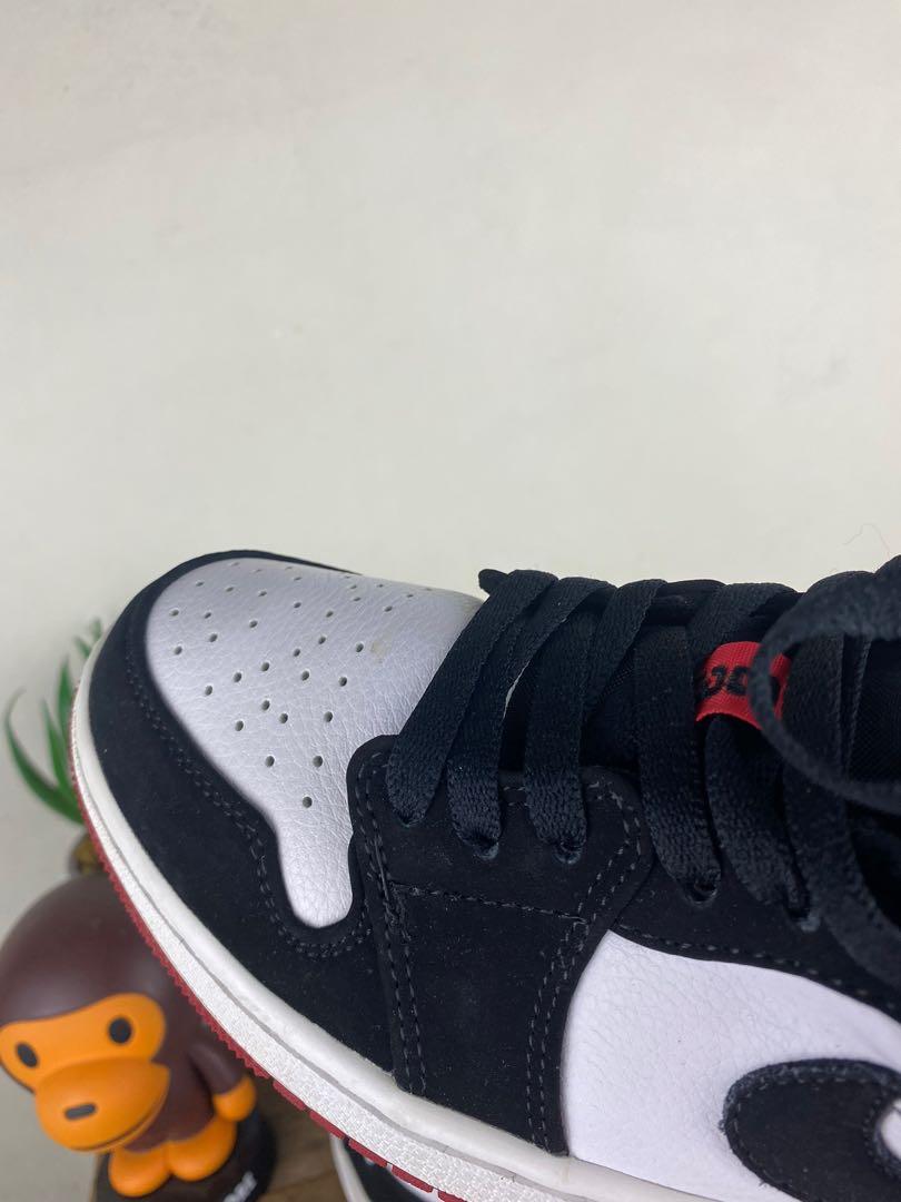 jordan 1 black toe low womens