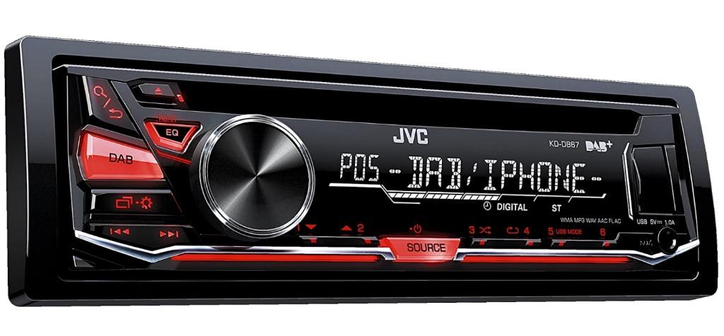 JVC KD-DB67EN Car Stereo CD Receiver with DAB Tuner, CD Player and USB ...