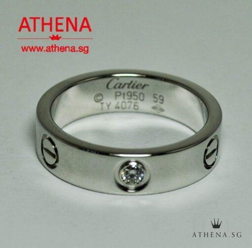 Cartier one diamond love sale ring