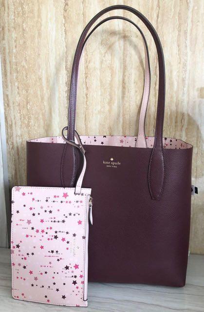 Kate spade clearance reversible tote pink