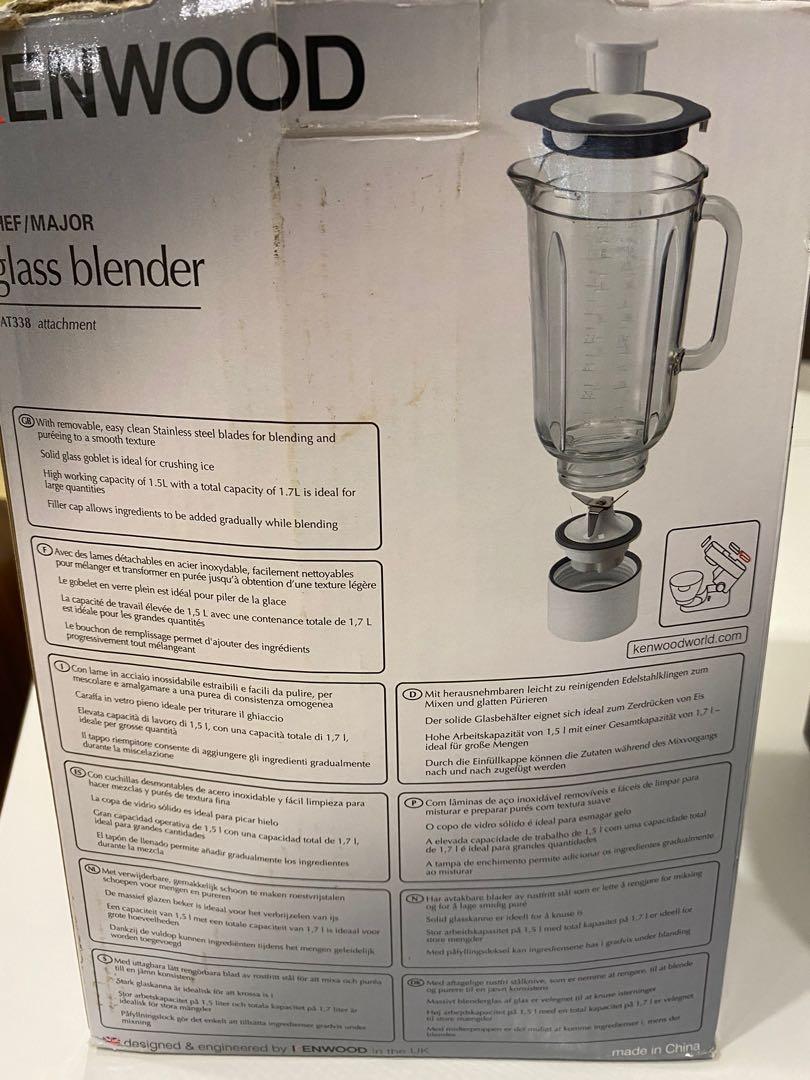 Kenwood glass blender attachment, TV & Home Appliances, Kitchen Appliances, Juicers, Blenders